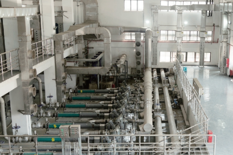 上海市白龍港污水處理廠污泥干化車間